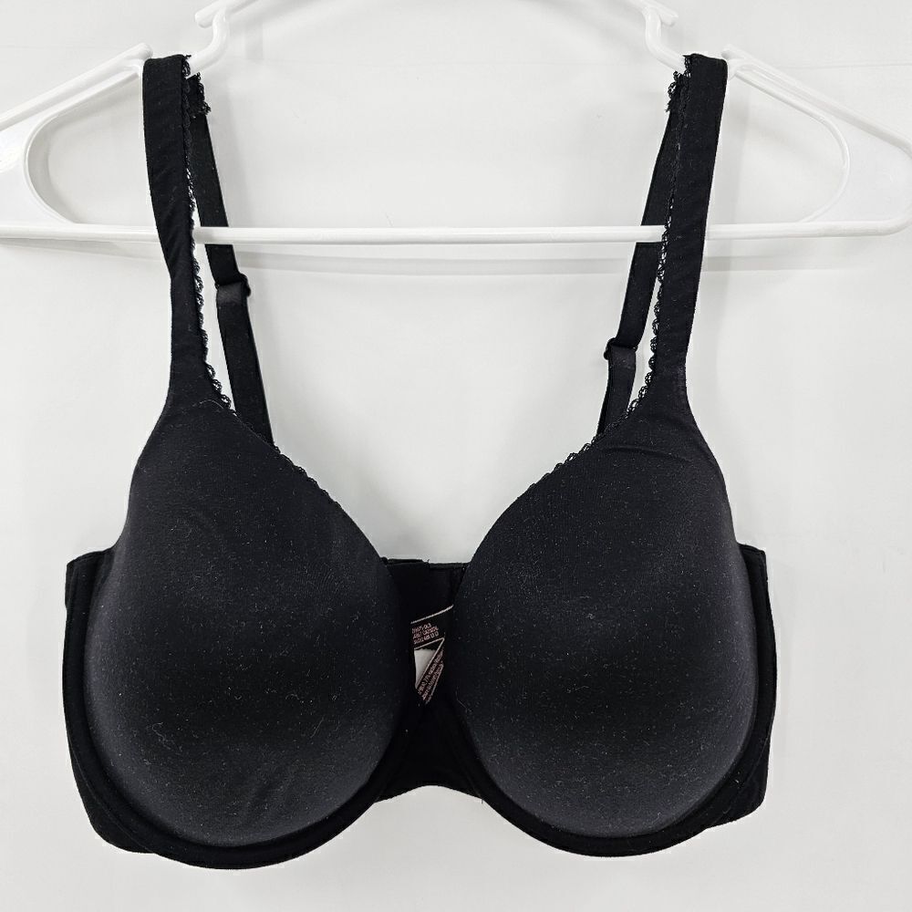 Victoria's Secret 34DDD lined perfect coverage bra black